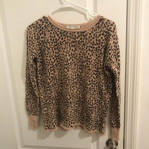 Autumn Cashmere 100% Cashmere Leopard Sweater